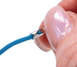 Cord in a cord end finding